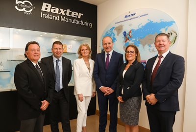 Baxter executives with an Taoiseach