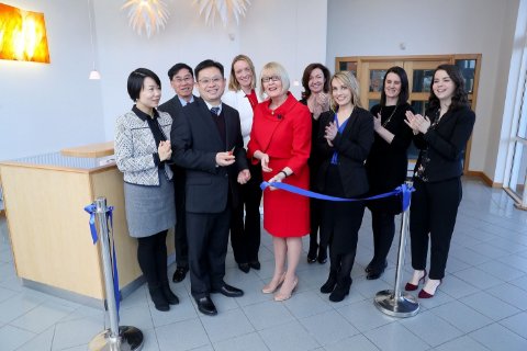 Legend Biotech Ireland, Ltd. celebrates the official opening of its European headquarters in Dublin,